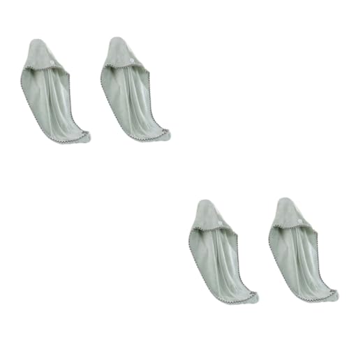 Balacoo 4 Pçs Turbante De Cabelo Envoltório De Secagem Rápida Touca De Cabelo Toalha Seca De Cabelo