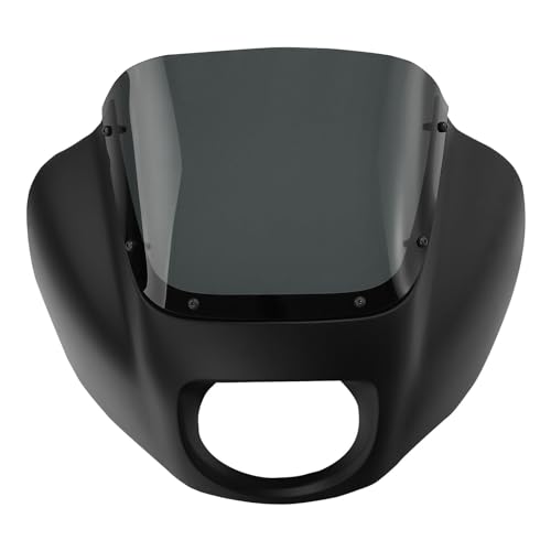 Image of Front Headlight Quarter Fairing Windshield Fit For Harley Softail Low Rider FXLR S FXLRS 2018-2025 Street Bob FXBB FXBBS 2018-2025 Softail Standard FXST 2020-2024 Black Denim
