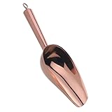 APGLSXY Stainless Steel Kitchen Scoops Corrosions Resistant Scooper Wotj Comfortable Handle for Ice Chip and Dry Ingredients Heavy Duty Stainless Steel Ice Scooper