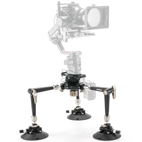 Tilta Hydra Articulating Car Mounting System | Supports 75mm & 100mm Tripod Heads | Heavy Duty | Mount via Manfrotto & Arca | Optional Electronic Suction Cups | Stable & Secure