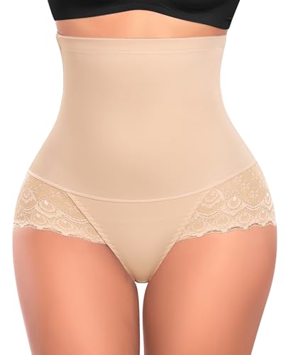 Tummy Control Shapewear Panties for Women High Waisted Shaping Underwear Lace Body Shaper Girdle