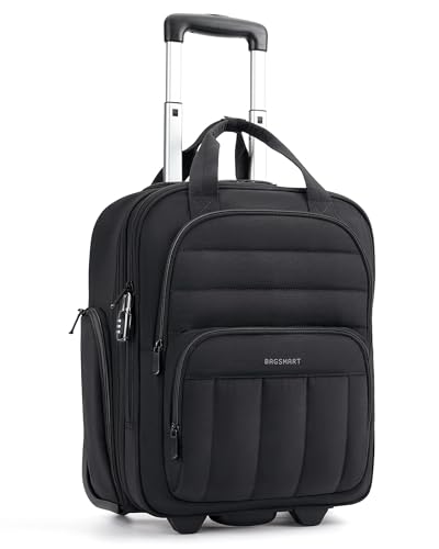 BAGSMART 16-inch Underseat Carry-On Luggage with Wheels