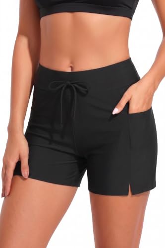 Image of Womens V Cross Swim Shorts Tummy Control Bottoms (Available in Plus)