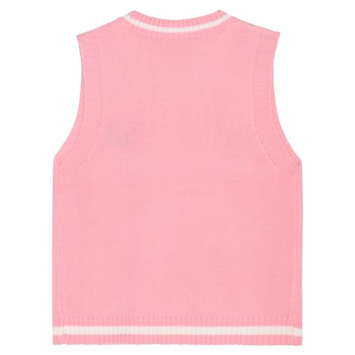 Kawaii Cartoon Sweater Vest Women's V Neck Knit Sweaters Girls School Uniform Anime Sleeveless Pullover Tank Tops3