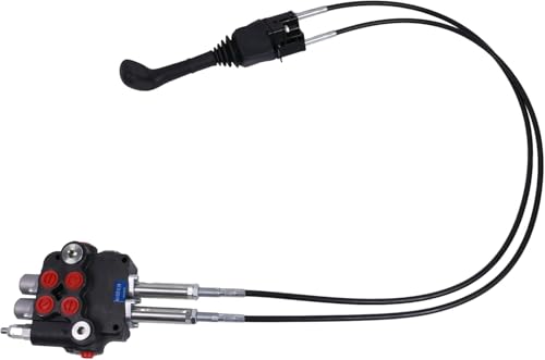 Câbles de joystick et 2 valves de bobine 80 l/m pour kit vanne de commande