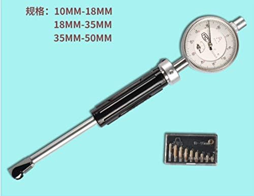 Bohrungsmessuhr 18-35mm, Innentaster mit Messuhr für Innenmessungen, Messbereich 18-35mm mit Wechselmessstücken, Präzises Messgerät für Bohrungen und Zylinder