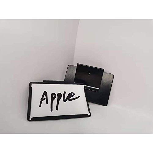 Clip Label Card Holder,Organization Clips,Bin Clips for Kitchen Classroom Pantry,10 Pcs Holders and 60 Pcs Chalkboard Stickers - Thumbnail 5