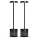 P-Maggia Cordless Table Lamps Set of 2, 3 Color Stepless Dimming, Rechargeable Battery Operated Lamp, Outdoor Cordless Lamp, for Dining Room, Living Room, Bedroom (Black)