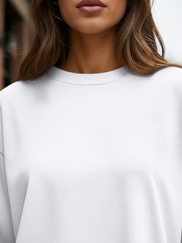 Image of Trendy Queen Womens Oversized Long Sleeve Shirts Fall Tops 2026 Basic Tees