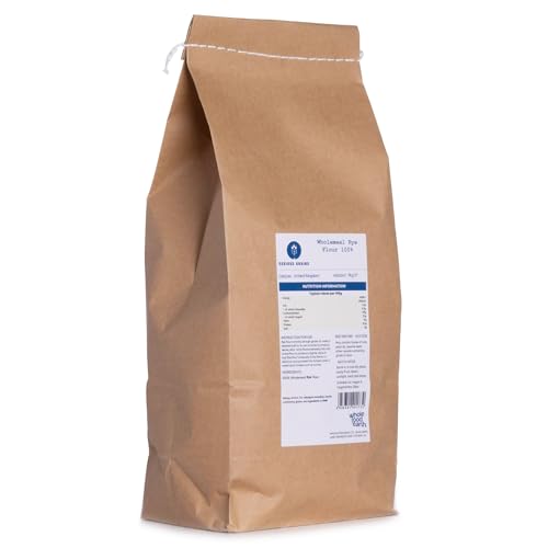 100% Wholemeal Rye Flour (Stoneground) 1kg High Fibre