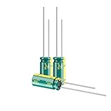 JCCON 10-Pack 50V 10uF Premium Quality Low ESR Electrolytic Capacitors 5x11mm (0.2x0.43in), 50Volt 10MFD High-Frequency Caps with Superior Performance