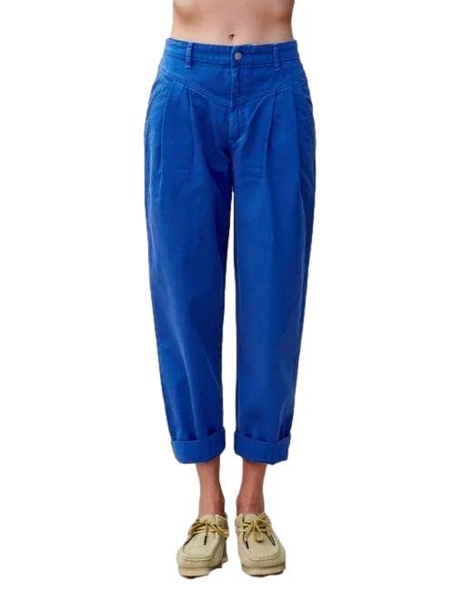 Sundry High Waist Pleated Pants - 24 Sapphire
