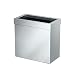Gatco 1916 Modern Rectangle Waste Basket, Chrome