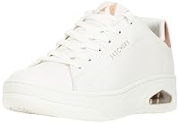 Skechers Women's Uno Court Sneaker, Courted Air - White, US 8