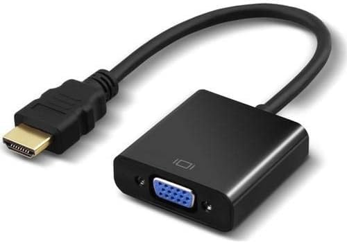 WellHise HDMI To Vga Monitör Tv Çevirici Dönüştürücü Kablosu - Görsel 1