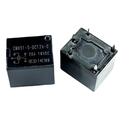 Relais 12VDC 20A CMA51-S-DC12V-C miniature à 5 pins pour commutation stable en lot de 20