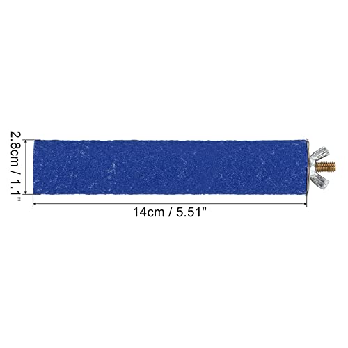 Image of PATIKIL 1.1x5.5 Inch Bird Cage Perch, Parrot Stand Paw Grinding Stick Bird for Parakeet Cockatiel Cage Accessory, Blue