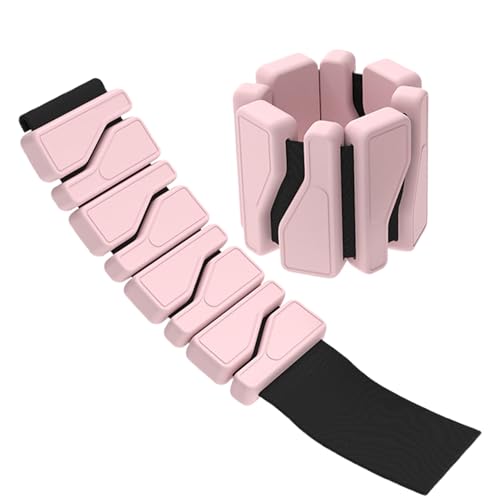 Peso de la muñeca, peso del tobillo para las mujeres - Pulsera de peso 2x para mujeres | Pulsera de silicona ajustable Pilates Soporte para caminar, ballet, fitness