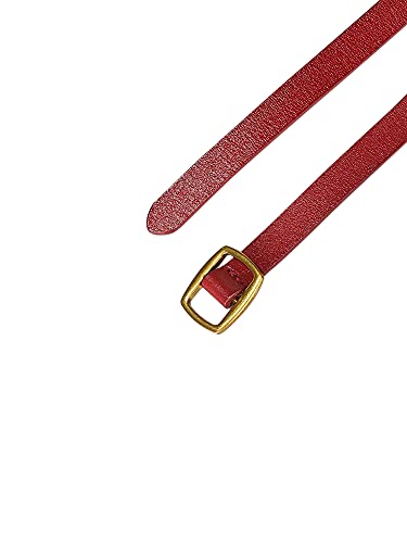 Allegra K Womens Adjustable Skinny Leather Belt Fashion Narrow Belts Minimalism Waist Strap2