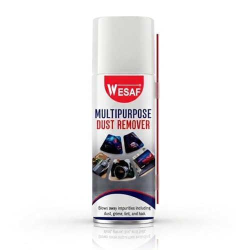 Image of WESAF Dust Remover Spray 450ml | Multipurpose High-Pressure, Residue-Free Air Duster for Electronics, Air Conditioner, Camera, Keyboard, Mobile, PC, TV, Precision Tools & Home Use - Non-Corrosive
