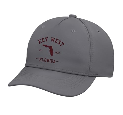 Key West Florida Est 1828 Adjustable Printed Baseball Hat, Slate