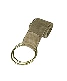 Cuir véritable daim KristyX Ceinture femme en cuir véritable daim Made in Italy CIN06, taupe, L