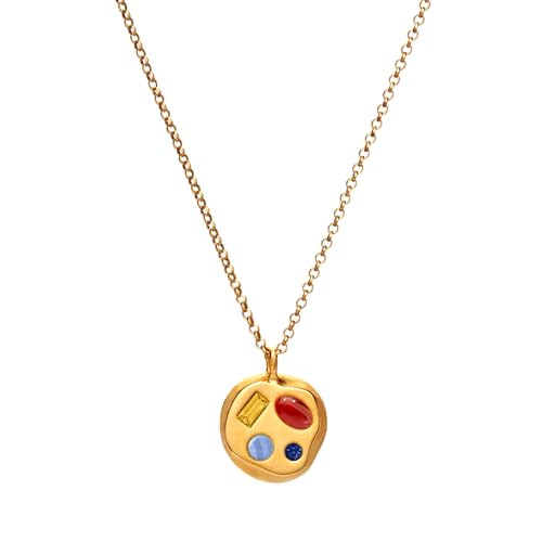Birthdate 14k Gold Necklace for Women, The November Fourtheenth Pendant - 16-20in Adjustable 14 Karat Gold Chain with Lobster Clasp - Cadenas de Oro 14k Puro Para Mujer, Ladies Jewelry Birthstone