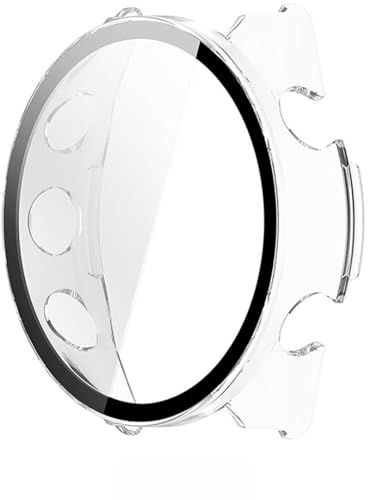 KOOLRIVER�EFor Forerunner 570 �P�[�X �J�o�[ �t���ʋ����K���X �t���ی�P�[�X �P�F/�N���A �t�B������� �n�[�h�P�[�X Garmin �K�[�~�� �t�H�A�����i�[ 42mm(�N���A)