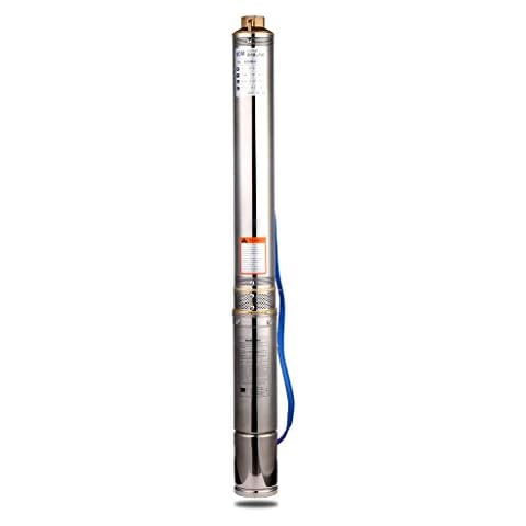 SHYLIYU Submersible Pumps 4" OD Pipe 220-240V/50HZ 0.75KW 1HP Stainless Steel Deep Well Pump 1.5" Outlet Submersible Bore Pump Deep Well Pump with Control Box for Industrial and Home Use Cover