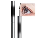 Waterproof 3D Curling Mascara in Black - Long-Lasting, Iron-Strong Volume & Length, Slim Metal Wand for Accurate Application