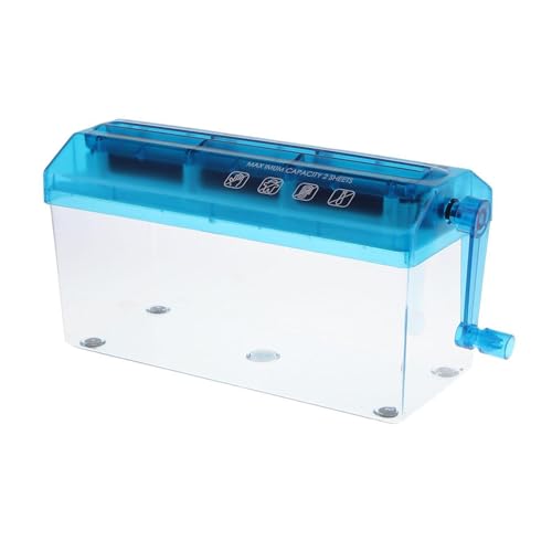 QUXVUIS Trituradora de Papel Manual Multifuncional, fácil de Cortar, minimáquina para Documentos Oficina A4, Herramienta portátil, trituradora, minitrituradora Manual Oficina.