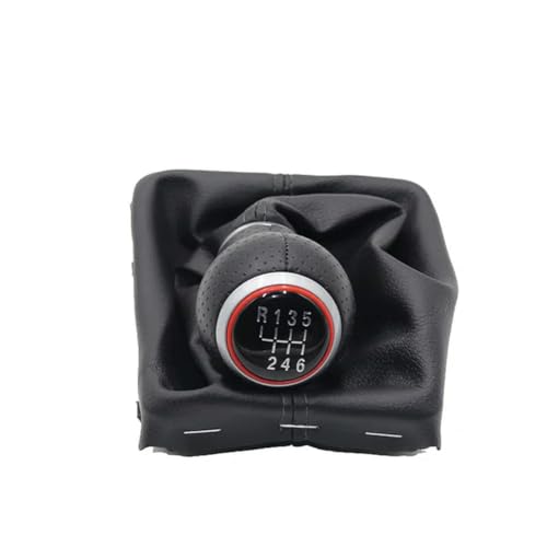 BIVVI Perilla de Palanca de Cambios de Cuero, Cubierta de Bota de Polaina para Audi A3 S3 8P s-Line Sportback