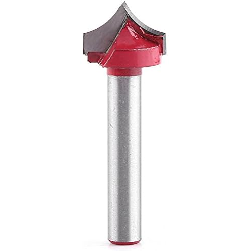 6mm Shank 3D CNC Engraving V Groove Needle Tip Router Bits Woodworking Bit Carving Tool(12mm)