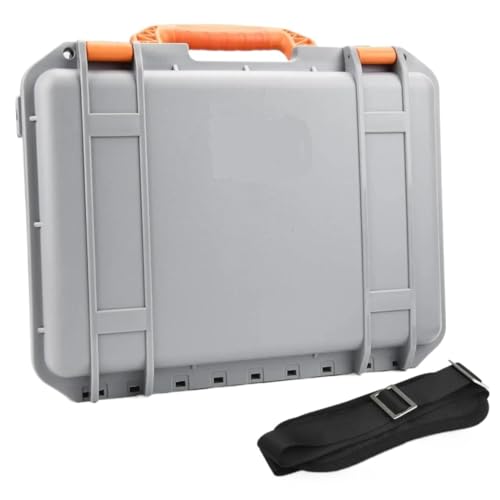 �݊���������܂�DJI Air 3/Air 3S �Ή� �|�[�^�u���n�[�h�P�[�X �h�� �ϏՌ� �ی�L�����[���[�{�b�N�X�o�b�O(Grey with strap)