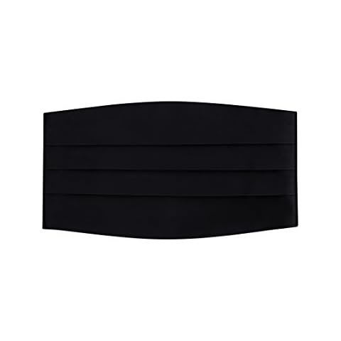 S.H. Churchill & Co. Men's Adjustable Satin Cummerbund - Black Cover