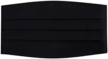S.H. Churchill & Co. Men's Adjustable Satin Cummerbund - Black
