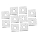 Baluue 20 pcs Square Washer Gasket Stainless Steel washers Metal washers Square washers Stainless Steel Square Washer Square Bearing Plate Washer Channel Washer Channel Square Washer