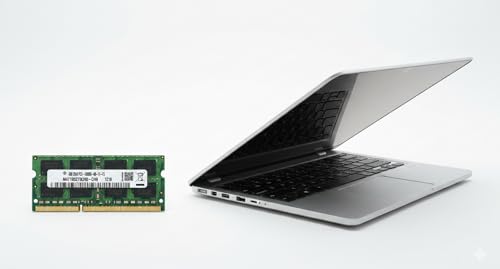 Image of 4GB DDR3 1066MHz Laptop RAM - PC3-8500S 204-Pin SODIMM 1.5V CL7 Laptop Memory Upgrade, Compatible Replacement for Samsung Part M471B5273BH1-CF8