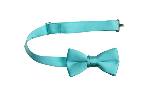 Tuxgear boys deluxe satin adjustable bow tie, boys, aqu…