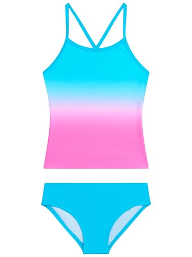 Image of Kanu Surf Girls' Melanie Beach Sport 2-Piece UPF 50+ Banded Tankini