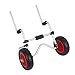 LANGWEI Scupper Kayak Cart Carrier Trolley, Lightweight Foldable Beach Cart, Sit on Top Kayak Dolly Carrier with Adjustable Width