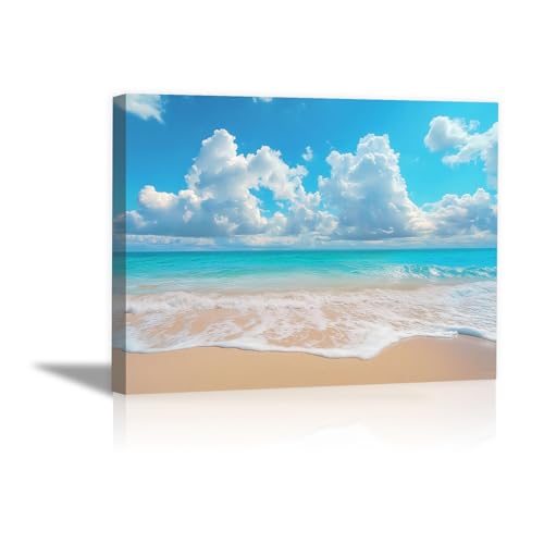 Cuadros decoración salón modernos para conectar con la calma del mar y la playa tropical