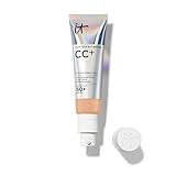 IT Cosmetics, Base de Maquillaje, Tratamiento Antiedad e Hidratante con SPF50+, Cobertura Total, Acabado Natural, 12 Tonos Disponibles, Neutral Medium, YSBB CC+, 32ml