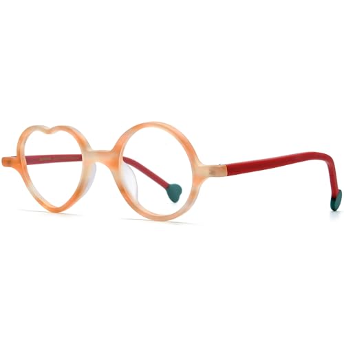 Image of HEPIDEM Multicolor Acetate Glasses Frame Men Women Round Eyeglasses Optical Spectacles 9377