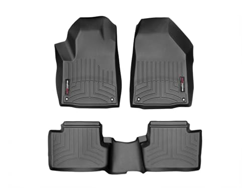 WeatherTech Custom Fit FloorLiners for Jeep Cherokee, Cherokee, 1st & 2nd Row (448331-445662), Black