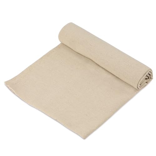 Needlework Fabric, Natural Linen Fabric, (59In x 19In) Large Size Linen Fabric Cloth Embroidery Linen Cross Stitch Cloth for Making Garment Craft Upholstery Flower Pot Decoration