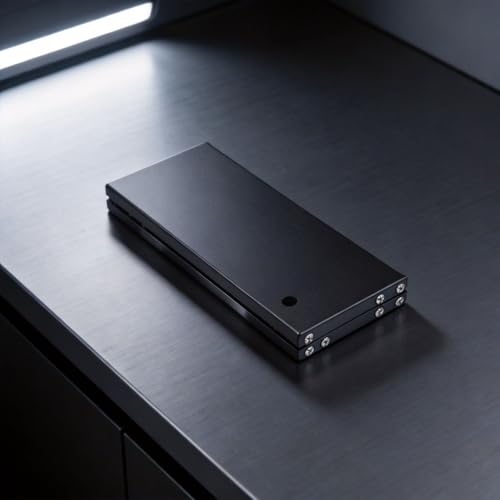 Table pliante de camping ultra légère en aluminium noir 26cm