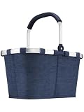 reisenthel carrybag twist navy – Stabiler Einkaufskorb mit viel Stauraum und praktischer Innentasche – Elegantes und wasserabweisendes Design