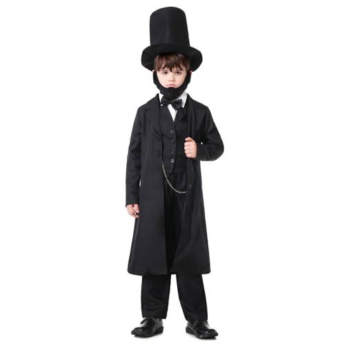 Disfraz Lincoln para niños talla X-Large negro
