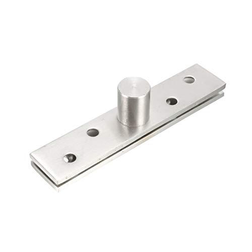 Image of Uxcell a15072400ux1288 Uxcell a15072400ux1288 5 Set 95mm Long Hardware Stainless Steel 360 Degree Rotary Door Pivot Hinge, Stainless Steel (Pack of 5)